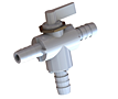 PBV3 Series 3-Way Panel Mount Ball Valves